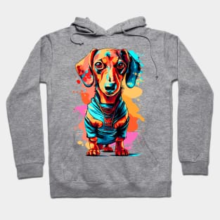 Dachshund Colorful - Cute Dachhund Puppy Hoodie